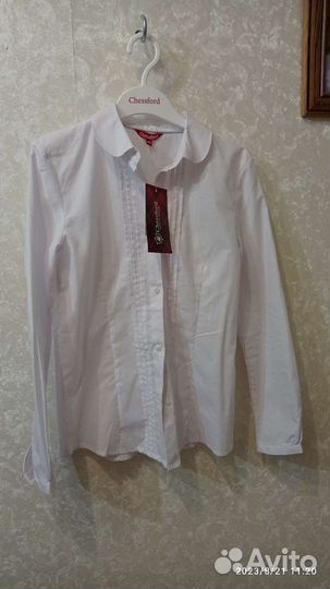 Новая Блузка для девочки школьная 146