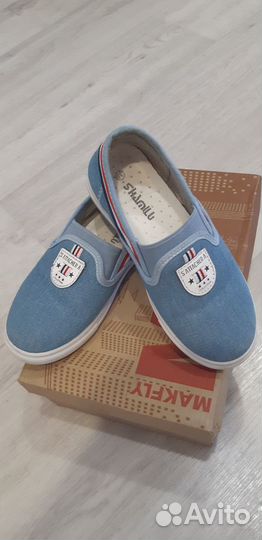 Слипоны джинс