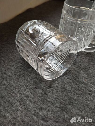 Хрустальные кружки малые коллекционные винтаж СССР