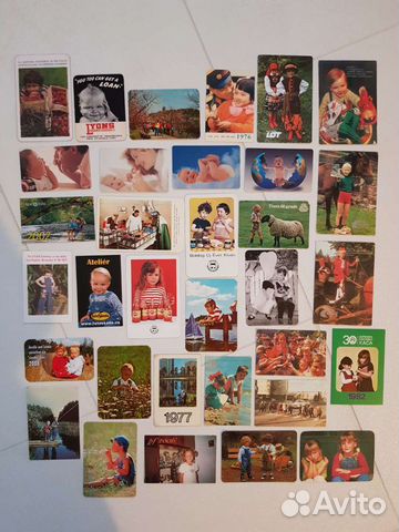 Коллекция иностранных календариков. Дети. 96 штук