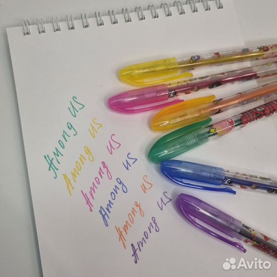 Гелевые цветные ручки, 6 цветов
