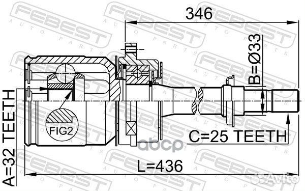 ШРУС внутренний правый 0211-SR20RH Febest