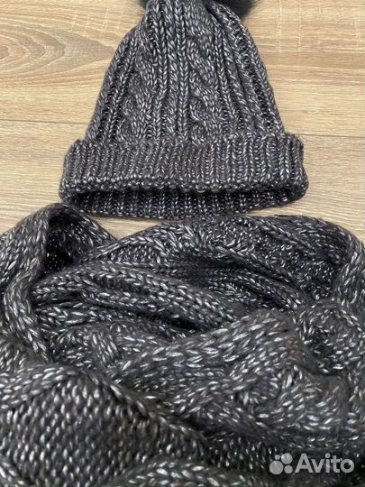 Комплект шапка и снуд женский