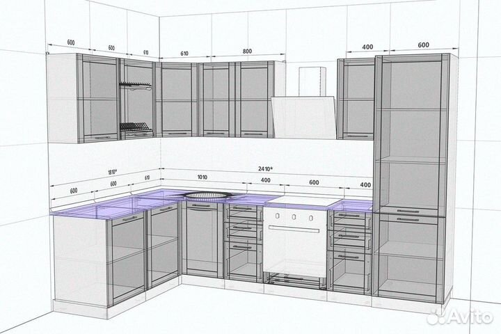 Кухонный гарнитур / угловая кухня