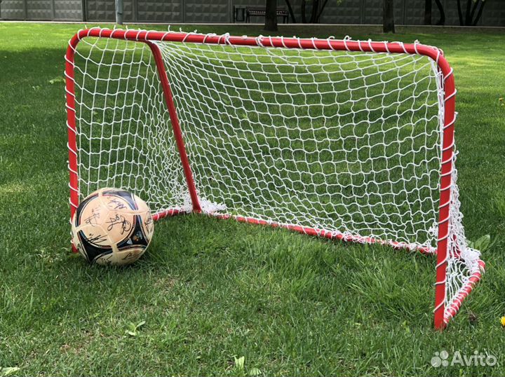 Футбольные ворота с сеткой 1,00м х 0,60м х 0,50м