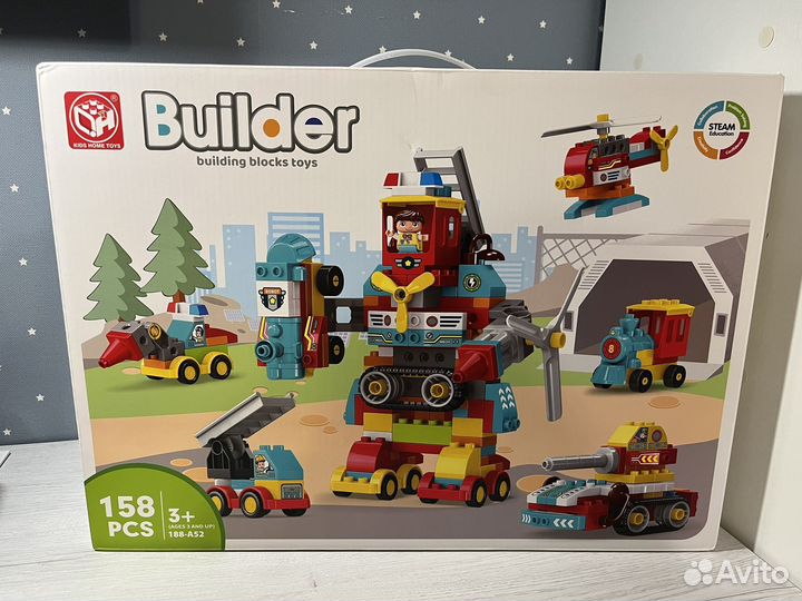 Конструктор аналог lego дупло Робот трансформер