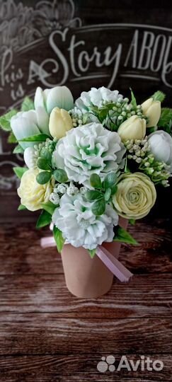 Букет из мыла ручной работы