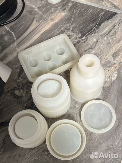 Формы силиконовые для гипса / свечей