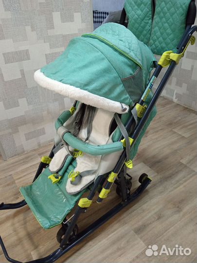 Детские санки коляска ника kids