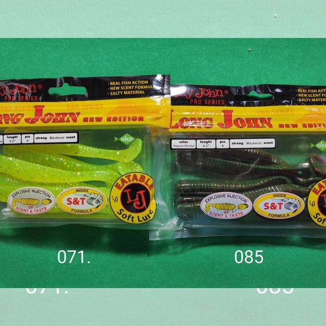 Виброхвосты Lucky John Long John 4,2"