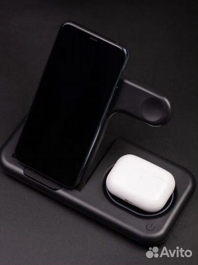 Беспроводная зарядная станция 4 в 1 15W