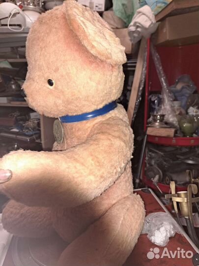 Плюшевый медведь СССР. Требуется лёгкая химчистка