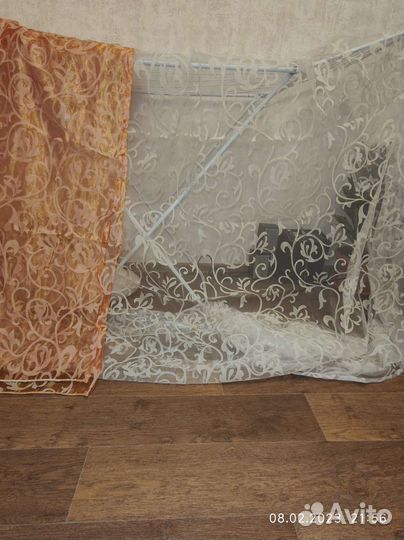 Тюль органза белая