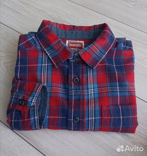Рубашка Wrangler, оригинал, на 8 лет, яркая клетк