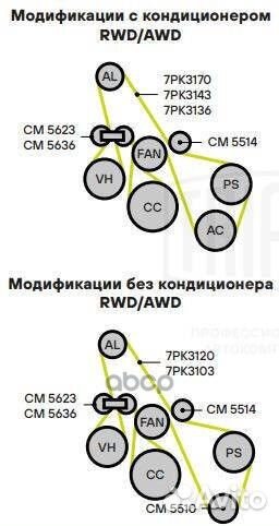 Ролик привод. ремня для а/м Ford Transit (13)