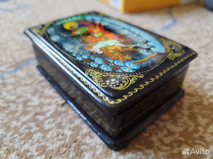 Шкатулка Палех СССР Серов советская для украшений