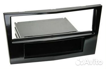 Переходная рамка Opel 1DIN / Черный лак / карман