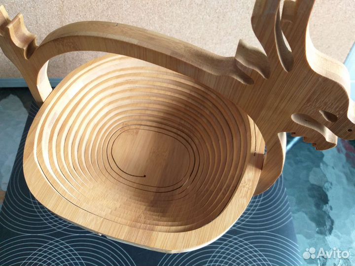 Фруктовница/хлебница складная дерево