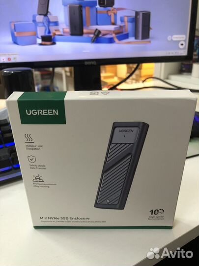 Внешний корпус для SSD M2 Sata/Nvme Ugreen CM559