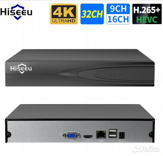 IP-видеорегистратор NVR 10 каналов с вентилятором