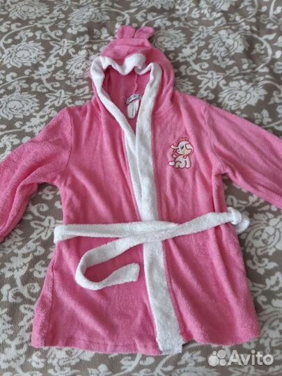 Халат махровый для девочки