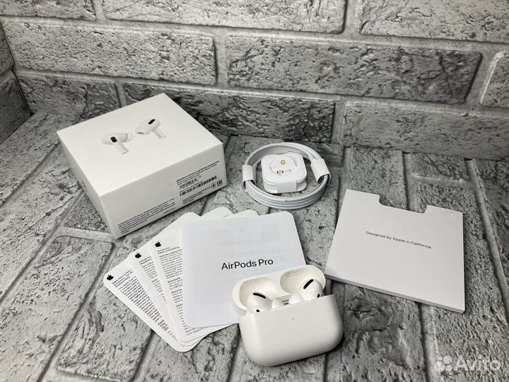 AirPods Pro+беспроводная зарядка /Гарантия/Чехол