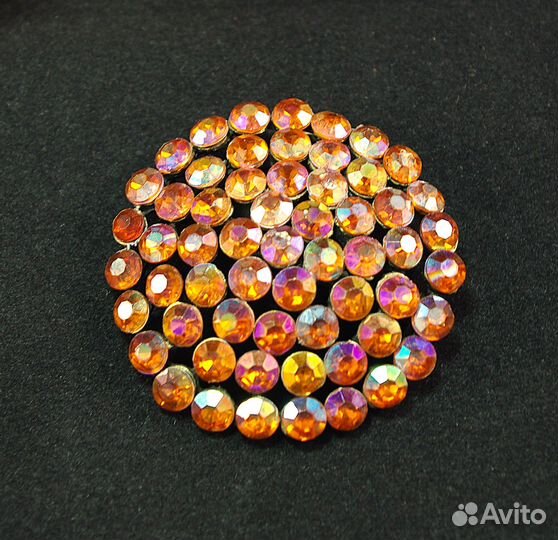 Винтажная брошь Чехословакия 80х Нечастая