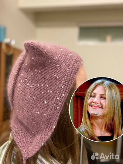 Чепец-шапка с кошачьими ушками