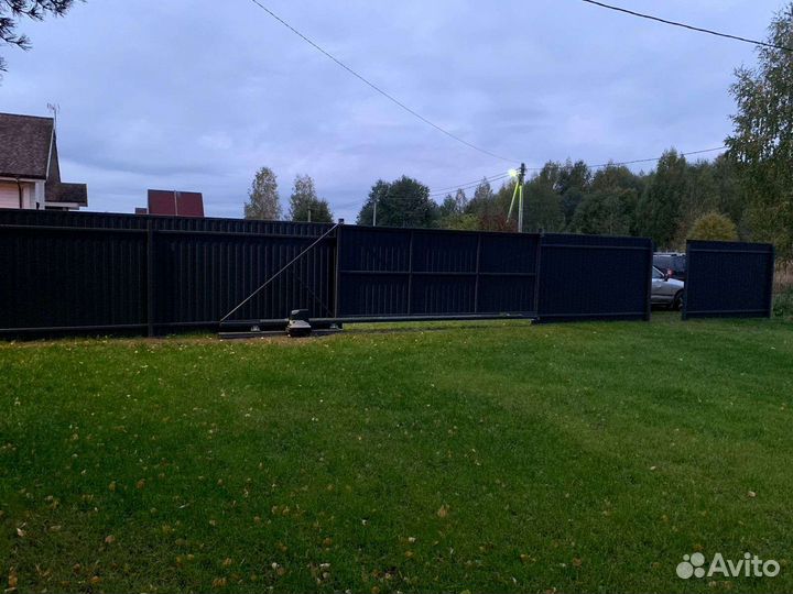 Заборы из профнастила под ключ
