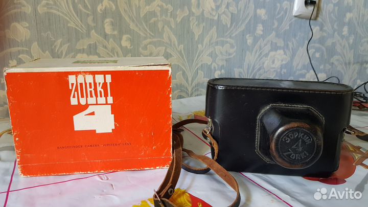 Фотоаппарат зоркий 4 СССР пленочный рабочий