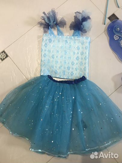 Новогодний костюм феи, снежинки, звездочки