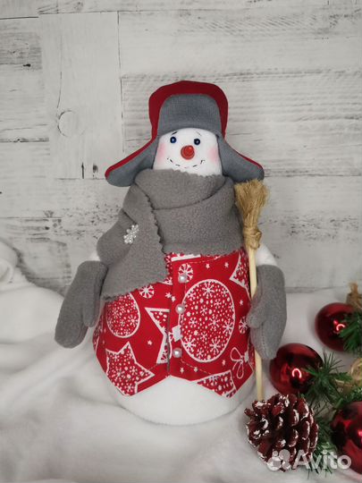 Снеговик интерьерная игрушка