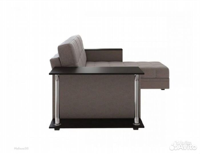 Диван угловой Атлант со столиком рогожка Нептун 54