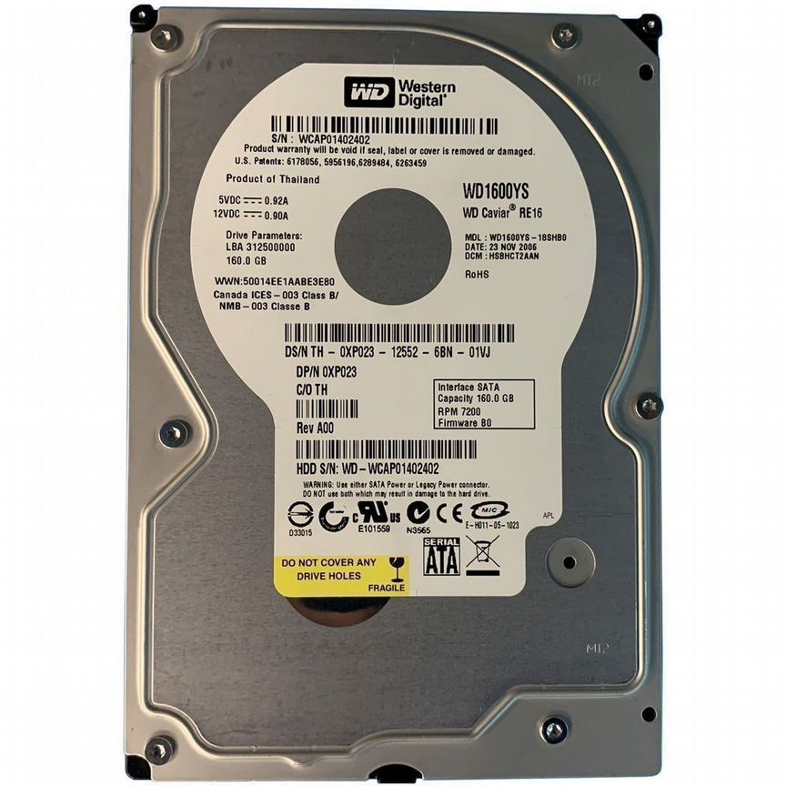 [XP023] Жесткий Диск Dell 160gb Sata2 3,5" Hdd Xp023