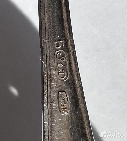 Серебряные ложки 875 кофейные Фаберже