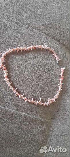 Бусы из натурального коралла. Длина 50 см.новые