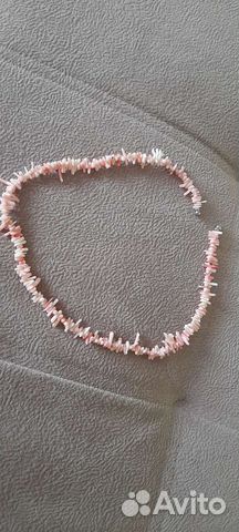 Бусы из натурального коралла. Длина 50 см.новые