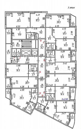 1-к. квартира, 50,7 м², 3/18 эт.