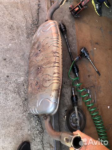 Задний бачок глушителя volvo v50