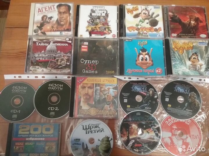 18 Игр на(дисках 23шт) для пк