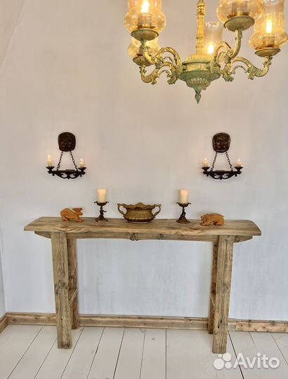 Консоль из 300 летней доски, Рустик