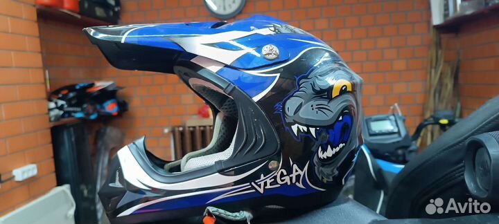 Детский кроссовый шлем Vega viper jr, М(52)