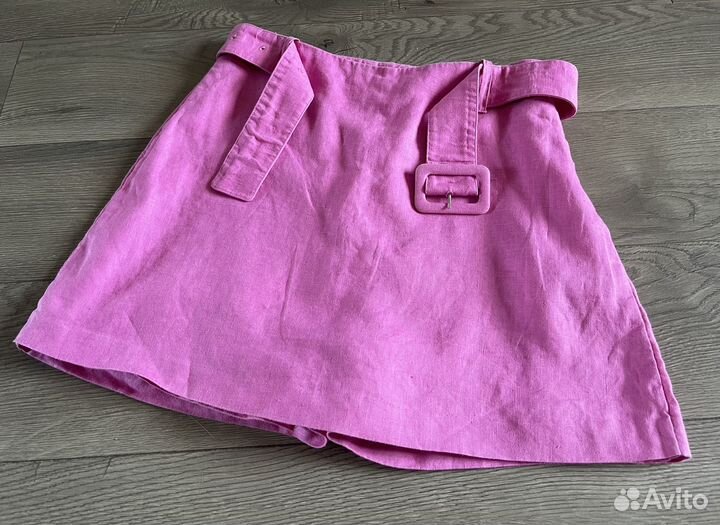 Юбка шорты Lime S(44) лён