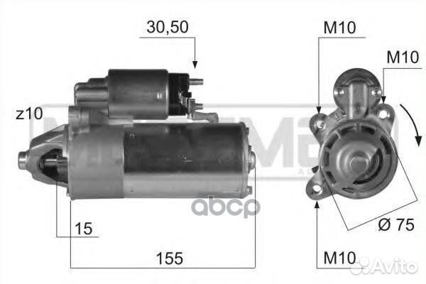 Стартер ford transit connect 1.8TDCi 220413 220413