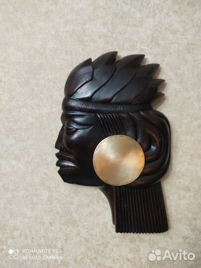 Деревянное панно на стену Индеец