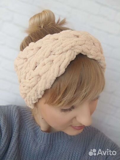 Повязка на голову плюшевая