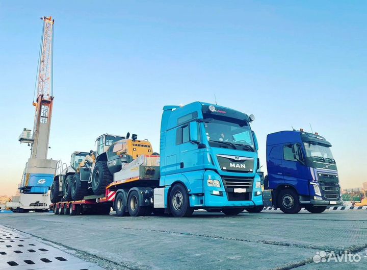 Грузоперевозки негабарита на траллах