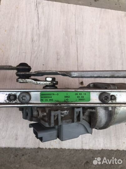 Трапеция дворников на Рено Флюенс