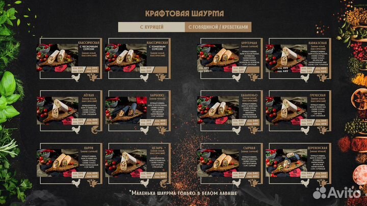 Дизайн меню. Дизайн полиграфии