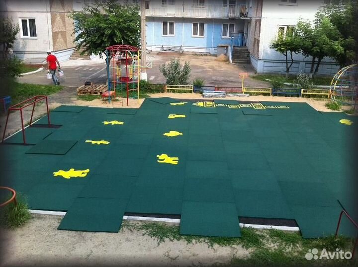 Резиновая плитка 1000х1000